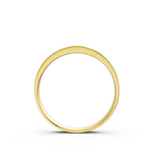 Nhẫn Cưới Nam 10K CZ Parker - Slim Design(Solid Band)