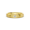 Nhẫn Cưới Nam 10K CZ Parker - Slim Design(Solid Band)