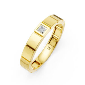 Nhẫn Cưới Nam 14K CZ Tie The Knot