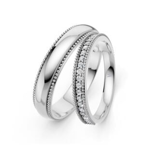 Cặp Nhẫn Cưới 14K CZ Chloris