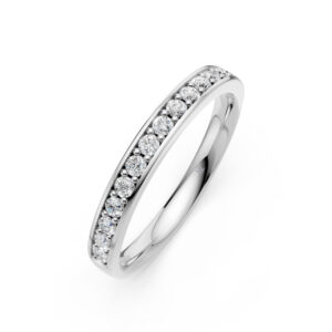 Nhẫn Cưới Nữ 10K CZ All My Life - Slim Design(Solid Band)