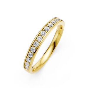 Nhẫn Cưới Nữ 10K CZ All My Life - Slim Design(Solid Band)
