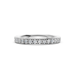 Nhẫn Cưới Nữ 10K CZ All My Life - Slim Design(Solid Band)