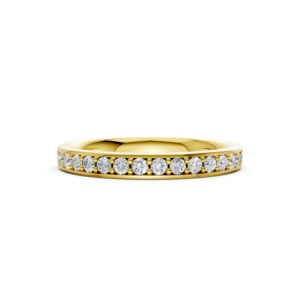 Nhẫn Cưới Nữ 10K CZ All My Life - Slim Design(Solid Band)