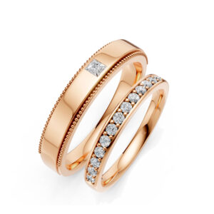 Cặp Nhẫn Cưới 10K CZ All My Life