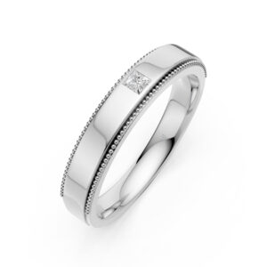 VNhẫn Cưới Nam 10K CZ Alceste