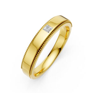 VNhẫn Cưới Nam 10K CZ Alceste