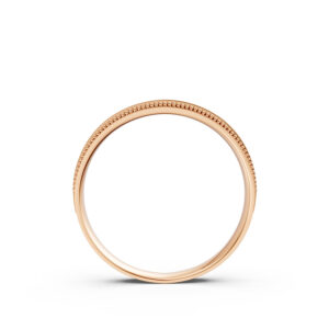 Nhẫn Cưới Nam 10K CZ Our Day - Slim Design(Solid Band)