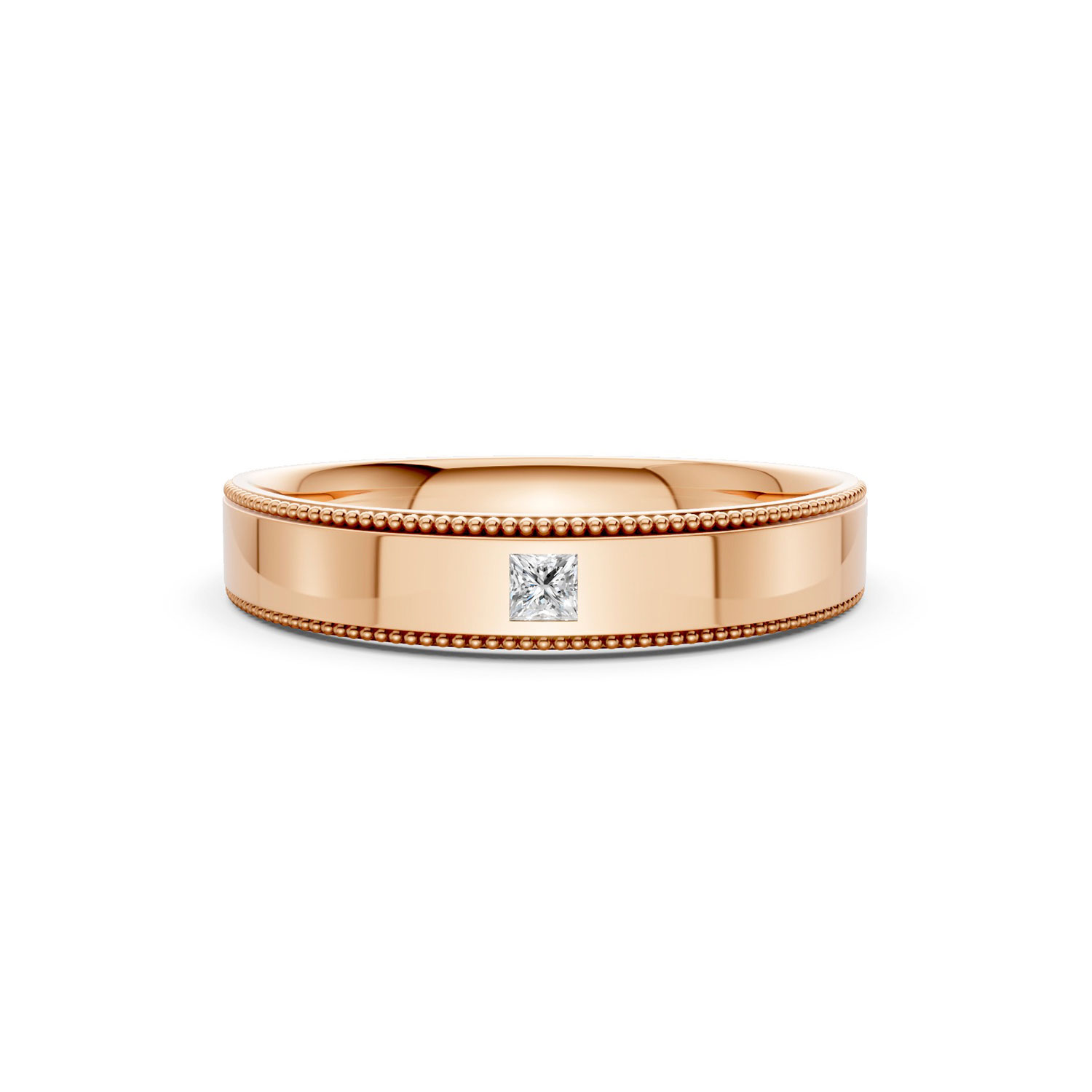 Nhẫn Cưới Nam 10K CZ Our Day - Slim Design(Solid Band) Nhẫn Cưới Nam 10K CZ Our Day - Slim Design(Solid Band)