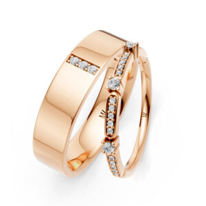 Cặp Nhẫn Cưới 14K CZ Jayden's Promise