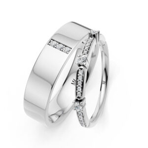 Cặp Nhẫn Cưới 14K CZ Jayden's Promise