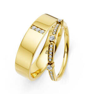 Cặp Nhẫn Cưới 14K CZ Jayden's Promise