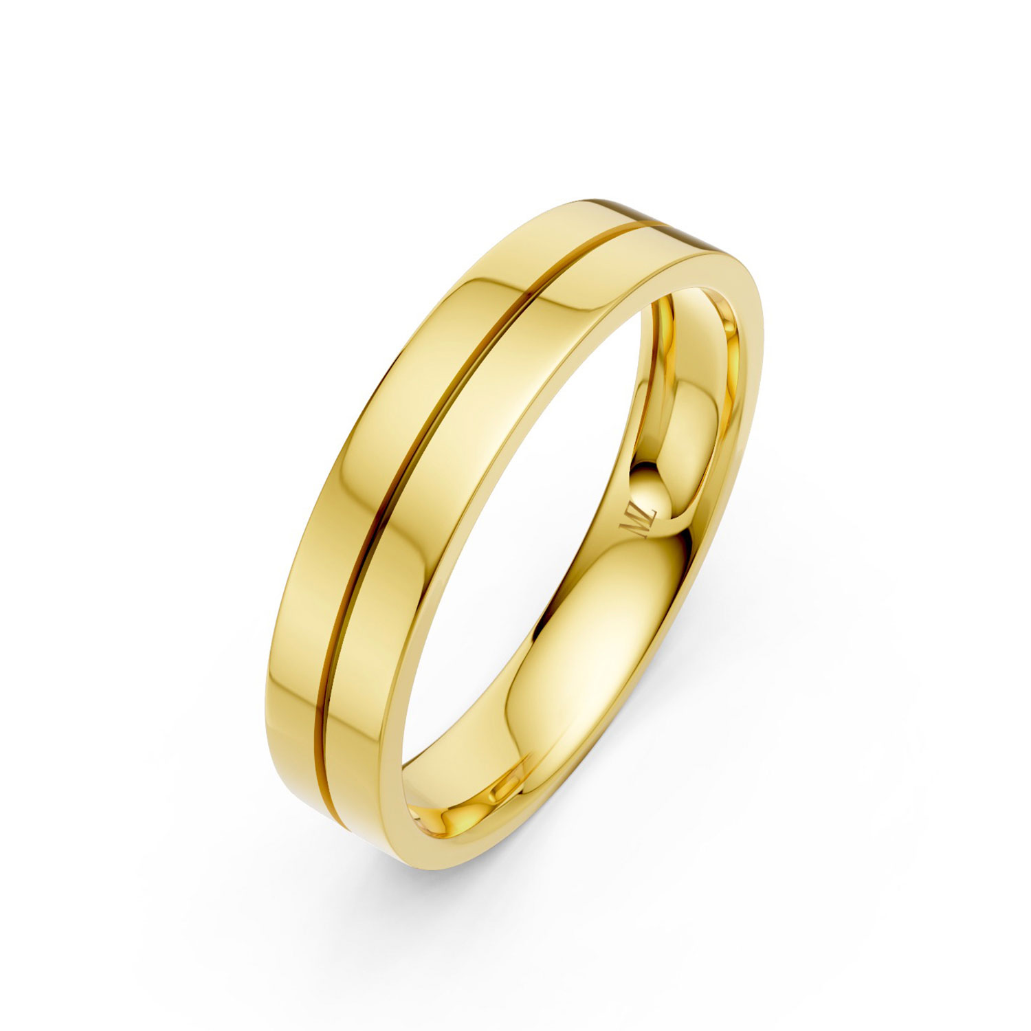 Nhẫn Cưới Nam 14K Save The Date Nhẫn Cưới Nam 14K Save The Date