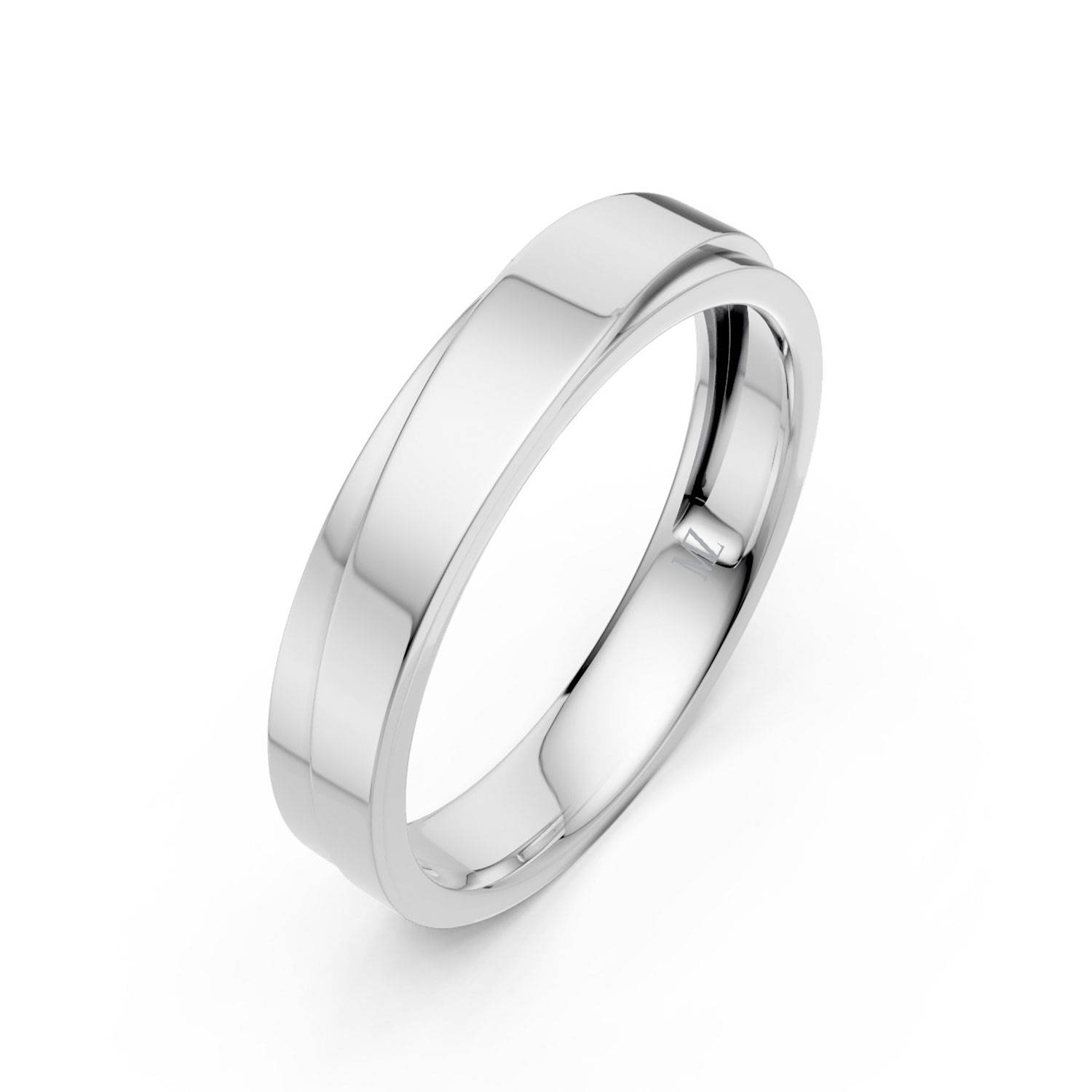 JDR1610-M-P-KW Nhẫn Cưới Nam 14K Aurora