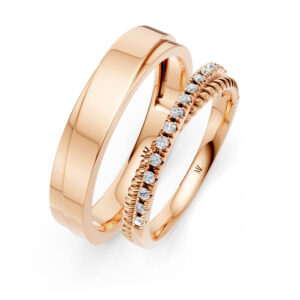 Cặp Nhẫn Cưới 14K CZ Encounter