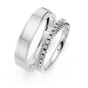 Cặp Nhẫn Cưới 14K CZ Encounter