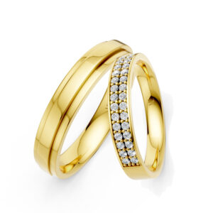 Cặp Nhẫn Cưới 14K CZ Amazing Us