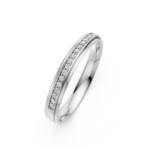 Nhẫn Cưới Nữ 14K CZ Idyllic Scenery-Solid Band