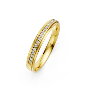 Nhẫn Cưới Nữ 14K CZ Idyllic Scenery-Solid Band