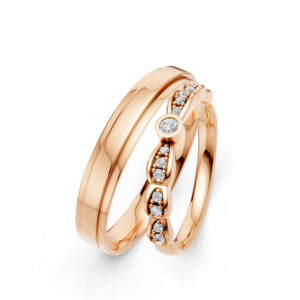 Cặp Nhẫn Cưới 10K CZ We Do-Solid Band