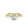 Nhẫn Cầu Hôn 10K CZ Her Name-Slim Design