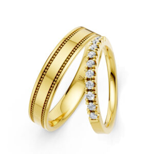 Cặp Nhẫn Cưới 14K CZ Give Me Your Hands