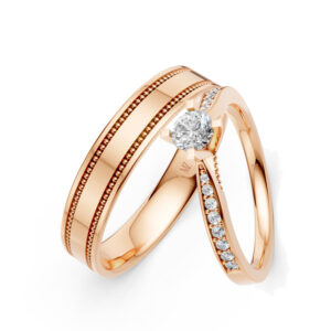 Cặp Nhẫn Cưới 14K CZ Your Smiles
