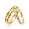 Cặp Nhẫn Cưới 14K CZ Your Smiles