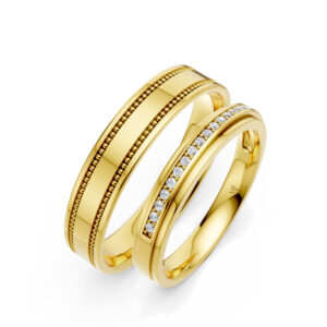 Cặp Nhẫn Cưới 14K CZ Our Sweet Dreams