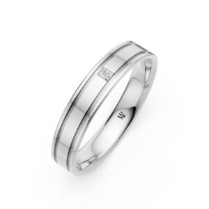 Nhẫn Cưới Nam 14K CZ Our Love