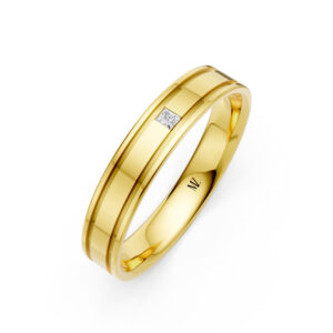 Nhẫn Cưới Nam 14K CZ Our Love