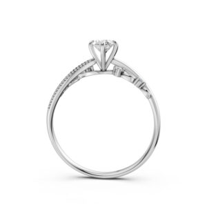 Nhẫn Cầu Hôn 10K CZ Always Yours-Slim Design