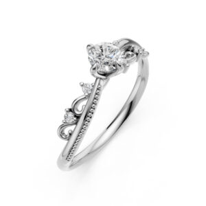 Nhẫn Cầu Hôn 10K CZ Always Yours-Slim Design