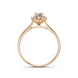 Nhẫn Cầu Hôn 10K CZ Eternal Love-Slim Design