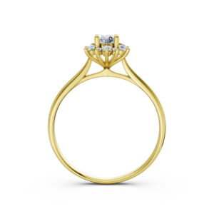 Nhẫn Cầu Hôn 10K CZ Eternal Love-Slim Design