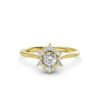 Nhẫn Cầu Hôn 10K CZ Eternal Love-Slim Design