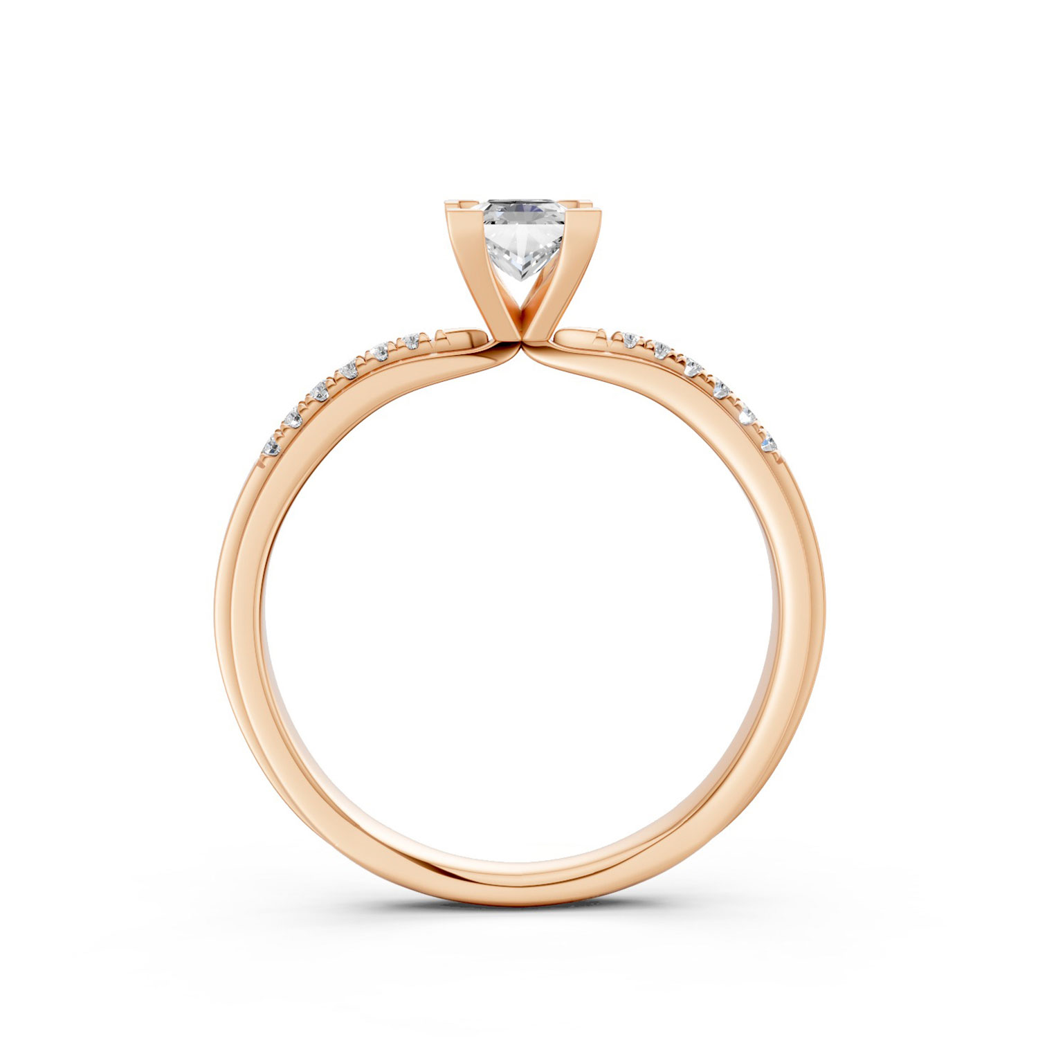 Nhẫn Cầu Hôn 10K CZ Love Confession Nhẫn Cầu Hôn 10K CZ Love Confession