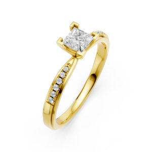 Nhẫn Cầu Hôn 10K CZ Love Confession