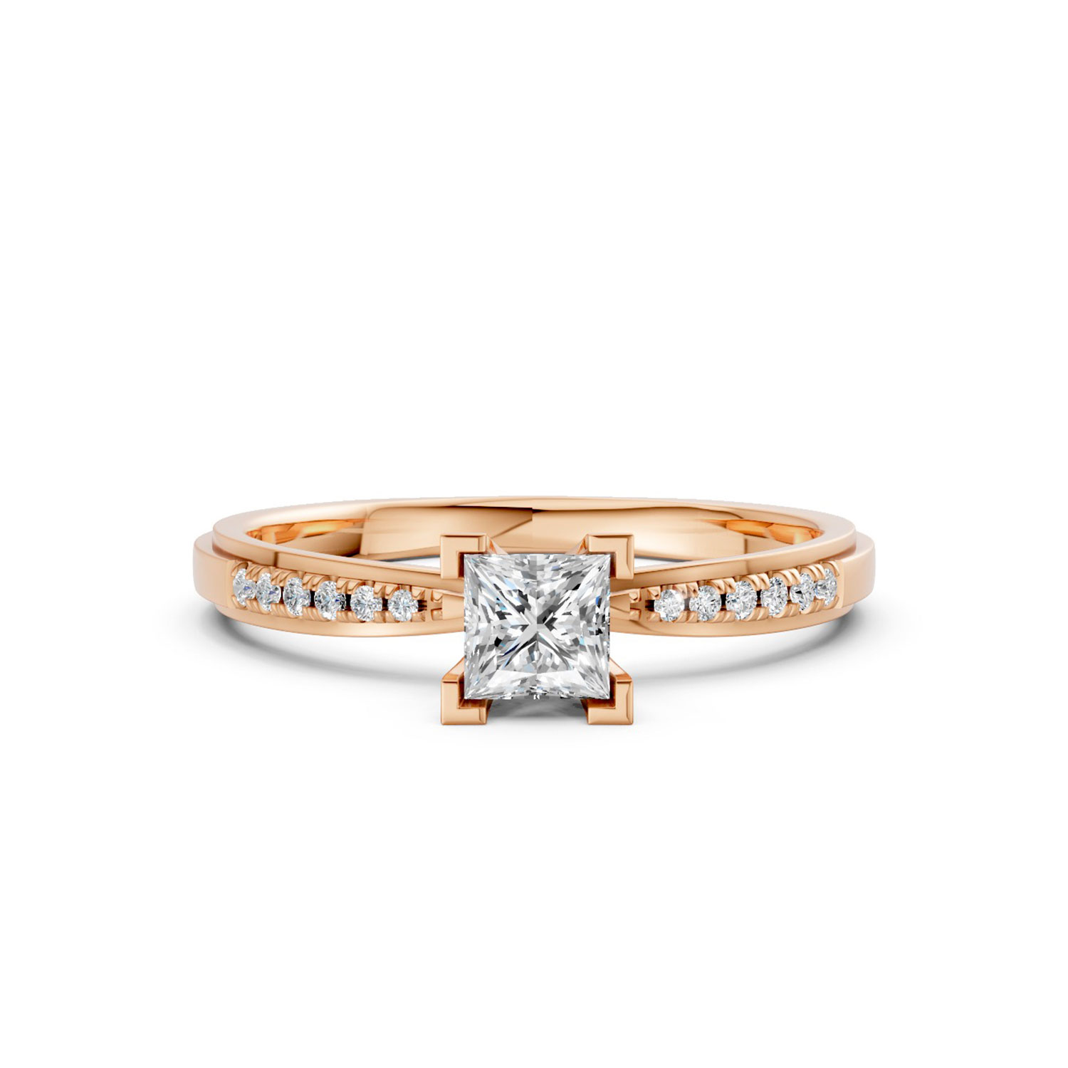 Nhẫn Cầu Hôn 10K CZ Love Confession Nhẫn Cầu Hôn 10K CZ Love Confession