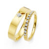 Cặp Nhẫn Cưới 14K CZ Adam's Promise