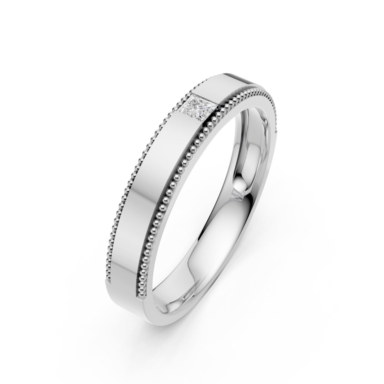 JDR1823-L-P-KW Nhẫn Cưới Nữ 14K CZ Our Treasure