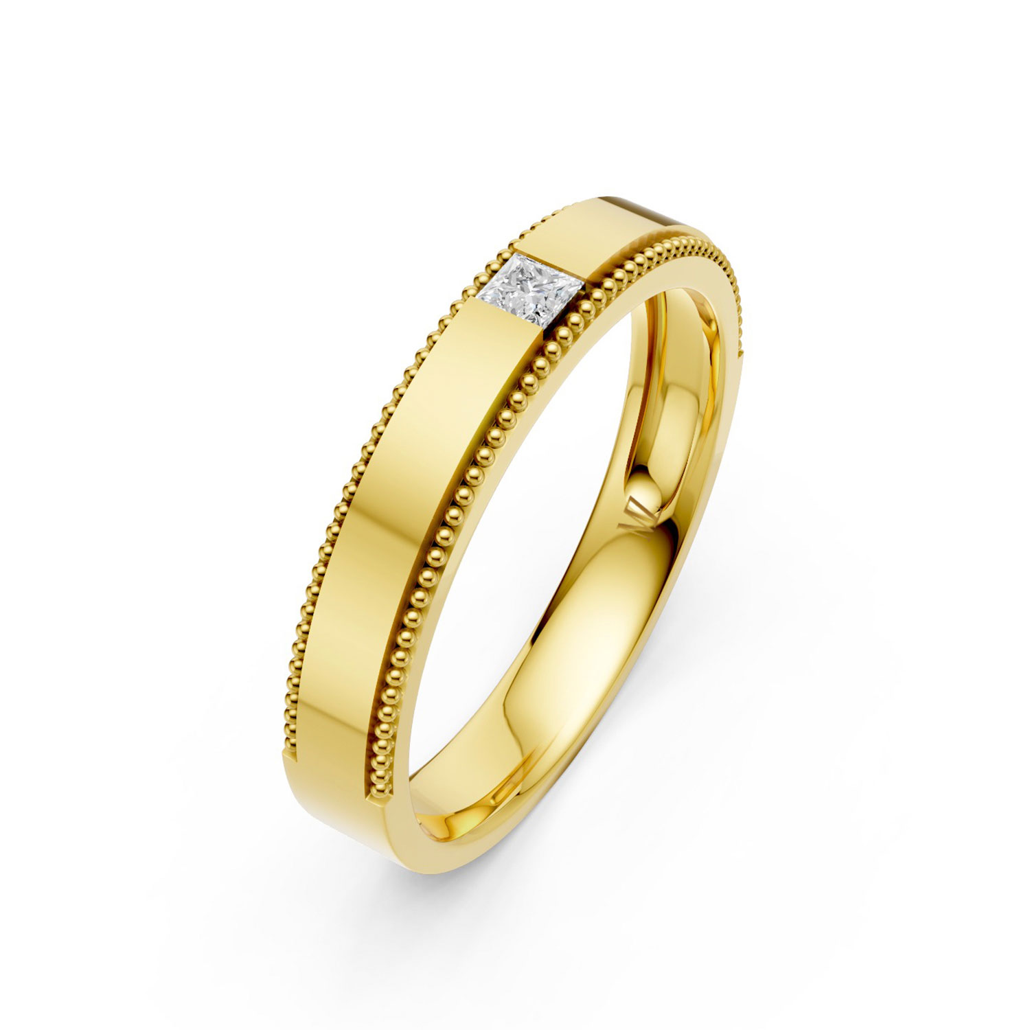 JDR1823-L-P-KY Nhẫn Cưới Nữ 14K CZ Our Treasure