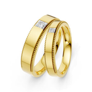 Cặp Nhẫn Cưới 14K Kim Cương Lab-grown Our Treasure