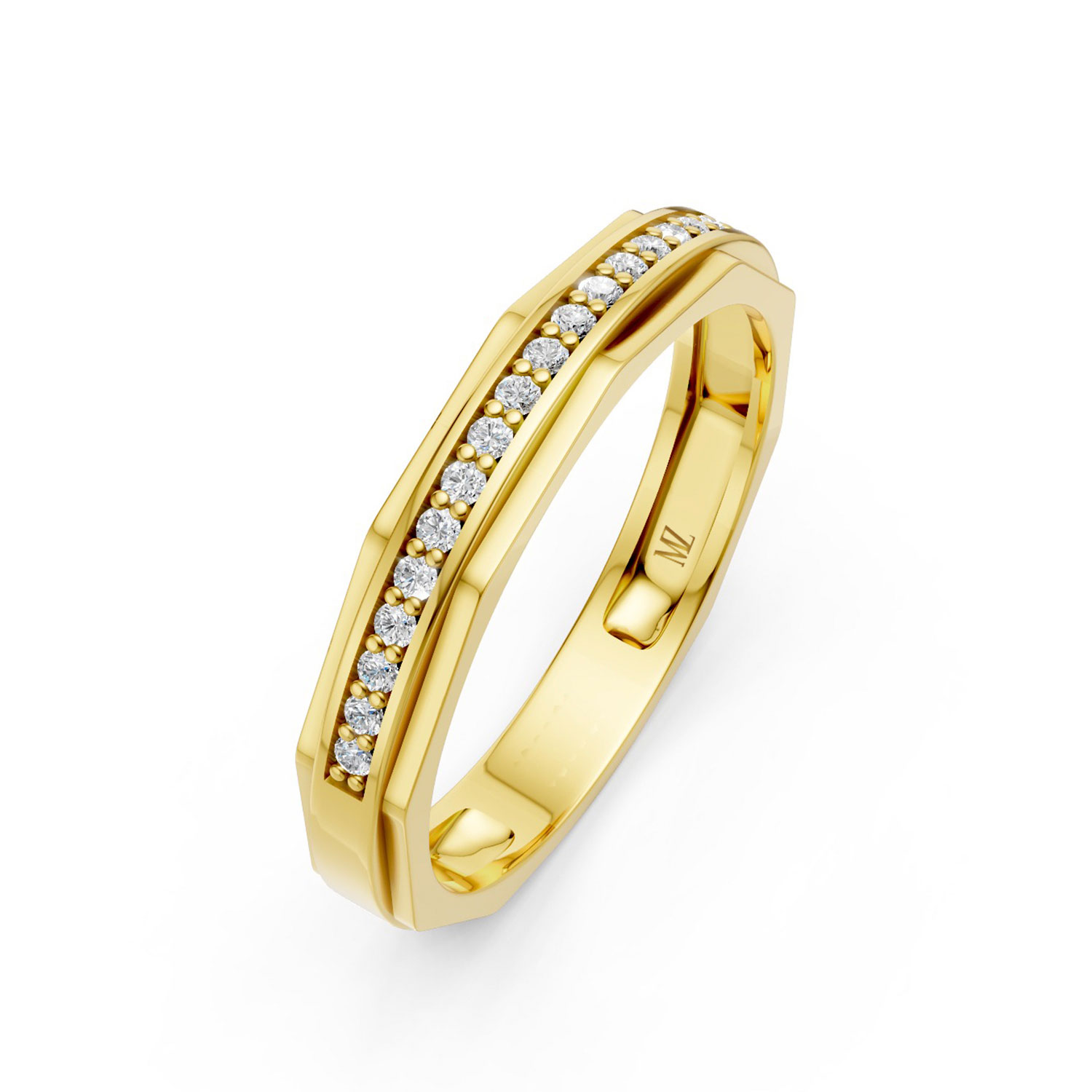 JDR1824-L-P-KY Nhẫn Cưới Nữ 14K CZ Big Love