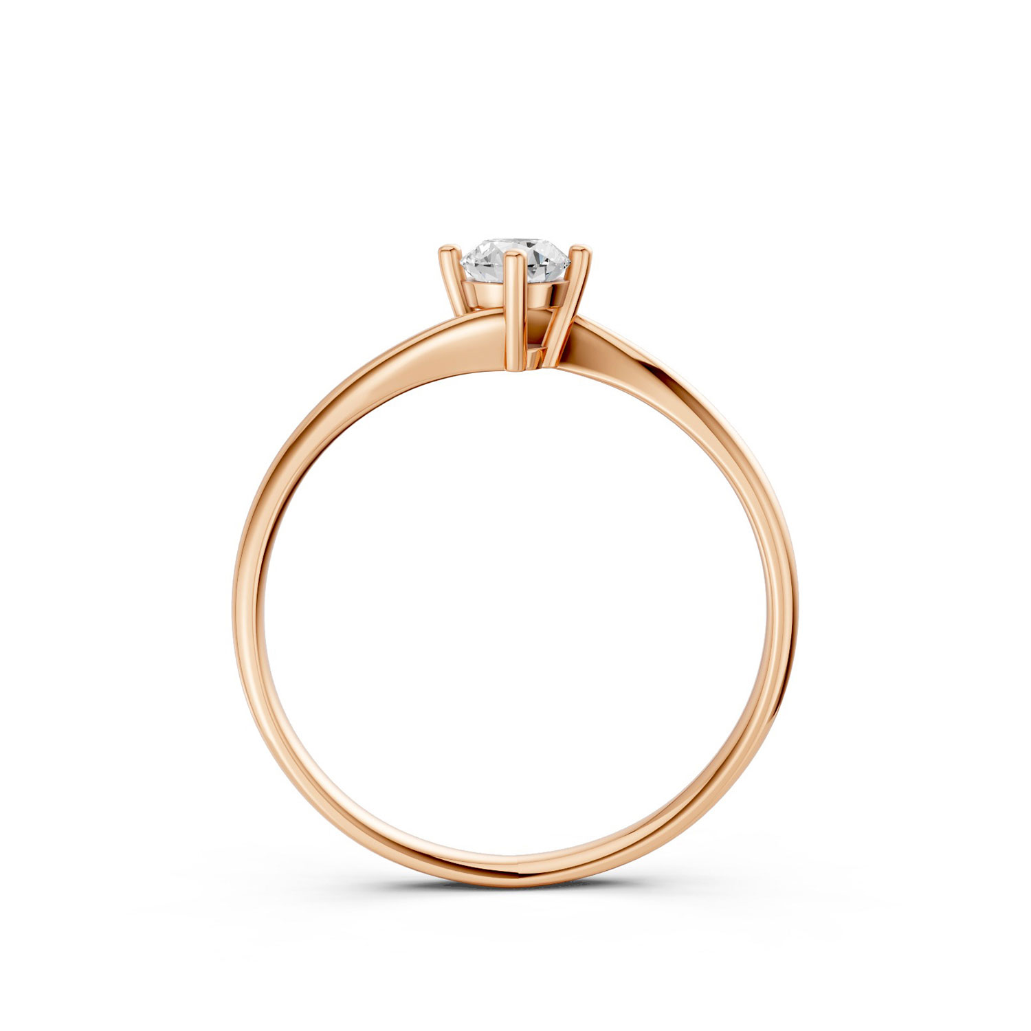 Nhẫn Cầu Hôn 14K Kim Cương Sunflower-Slim Design Nhẫn Cầu Hôn 14K Kim Cương Sunflower-Slim Design