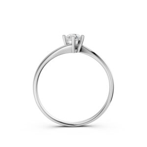 Nhẫn Cầu Hôn 14K Kim Cương Sunflower-Slim Design