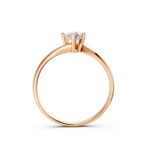 Nhẫn Cầu Hôn 14K Kim Cương Lab-grown Sunflower-Slim Design