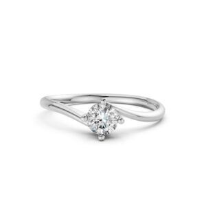 Nhẫn Cầu Hôn 14K Kim Cương Lab-grown Sunflower-Slim Design