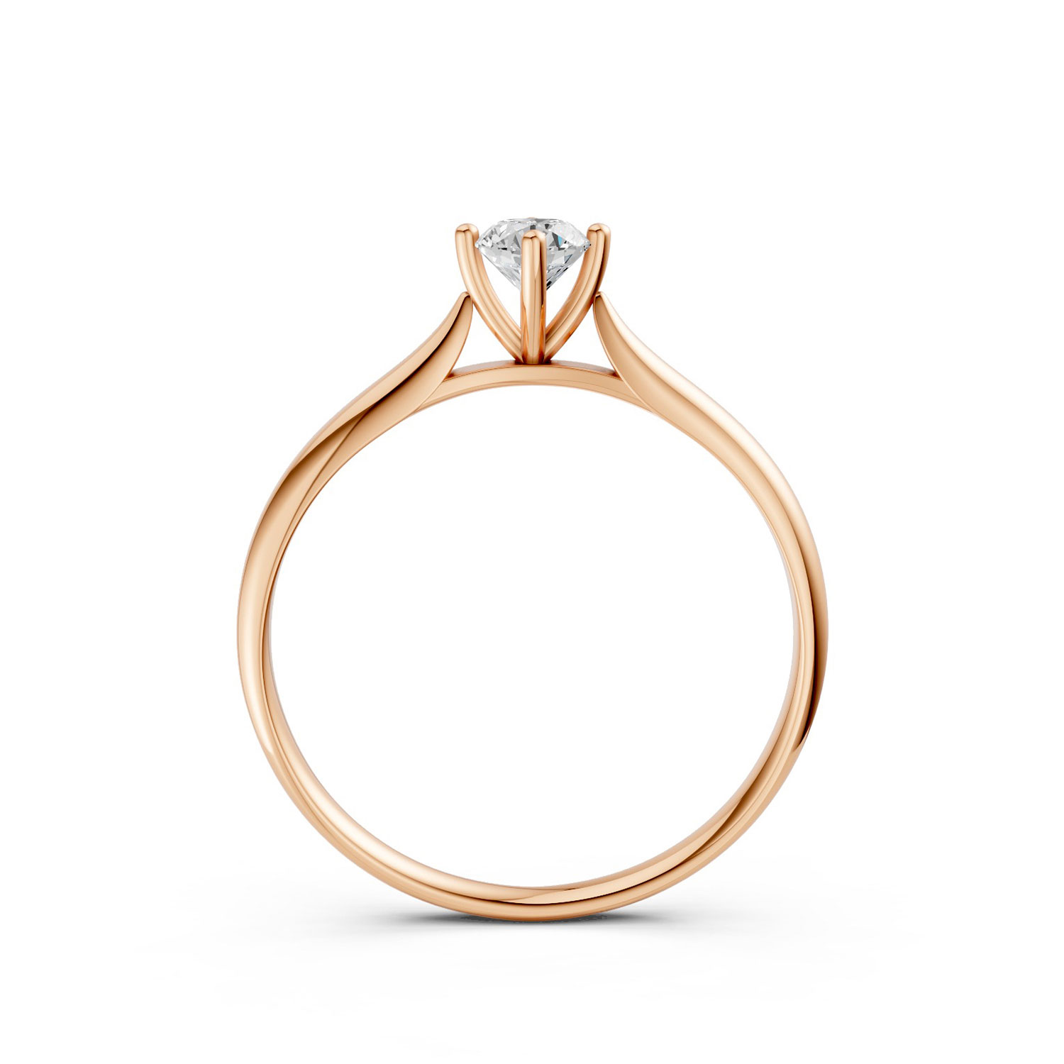 Nhẫn Cầu Hôn 14K Kim Cương Conifer Forest-Slim Design Nhẫn Cầu Hôn 14K Kim Cương Conifer Forest-Slim Design