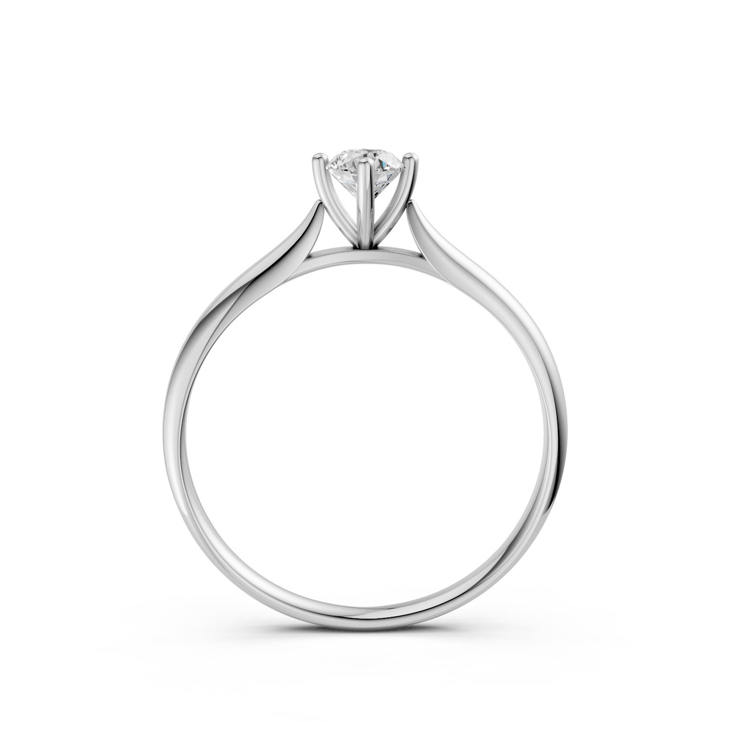 Nhẫn Cầu Hôn 14K Kim Cương Conifer Forest-Slim Design Nhẫn Cầu Hôn 14K Kim Cương Conifer Forest-Slim Design